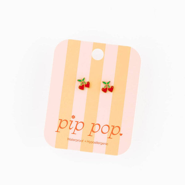 Cherries Earrings Pip Pop