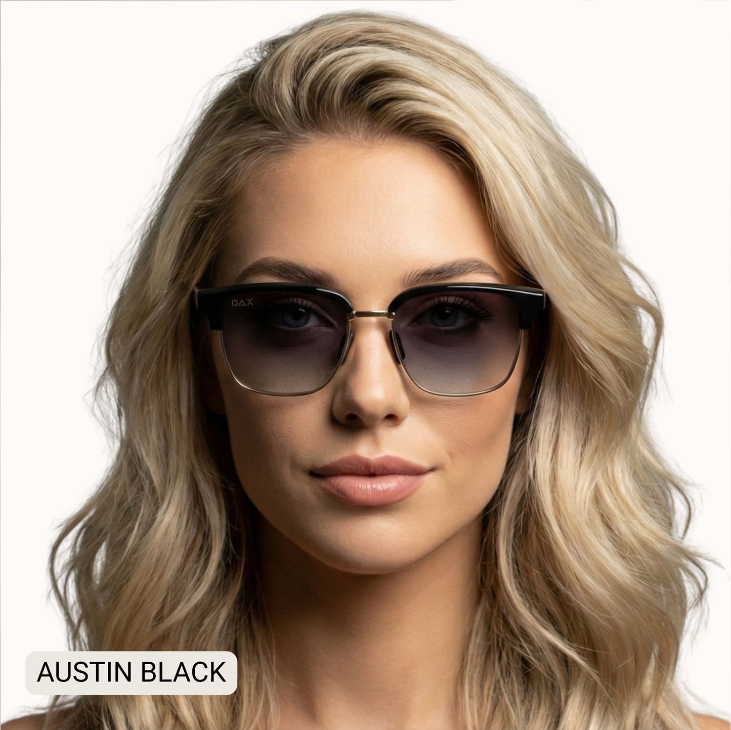 Austin - Unisex Polarized Square Sunglasses: Sand Dax Fl