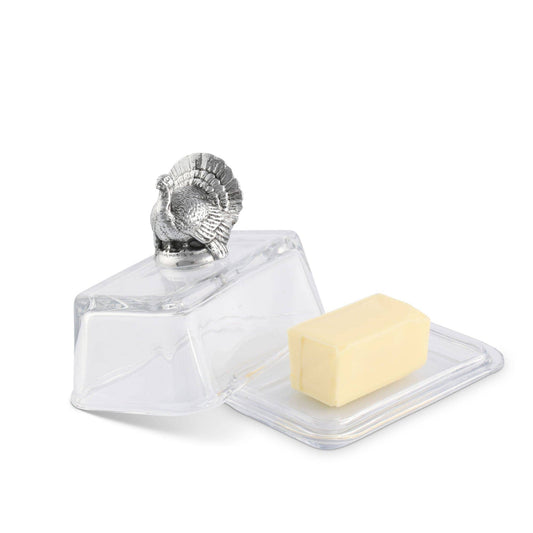 Glass Butter Dish - Turkey Arthur