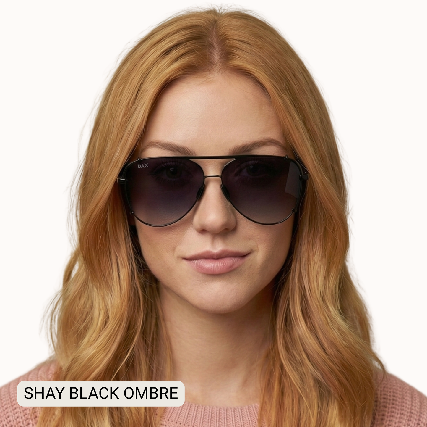 SHAY - Women's Polarized Large Hair Friendly Aviator: Hot Pink Tx Dax