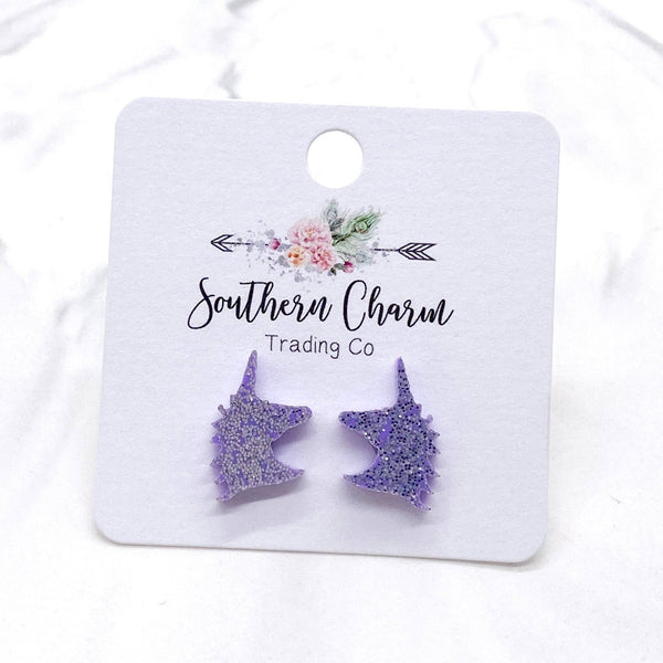 Glittery Unicorn Studs: Doohickie