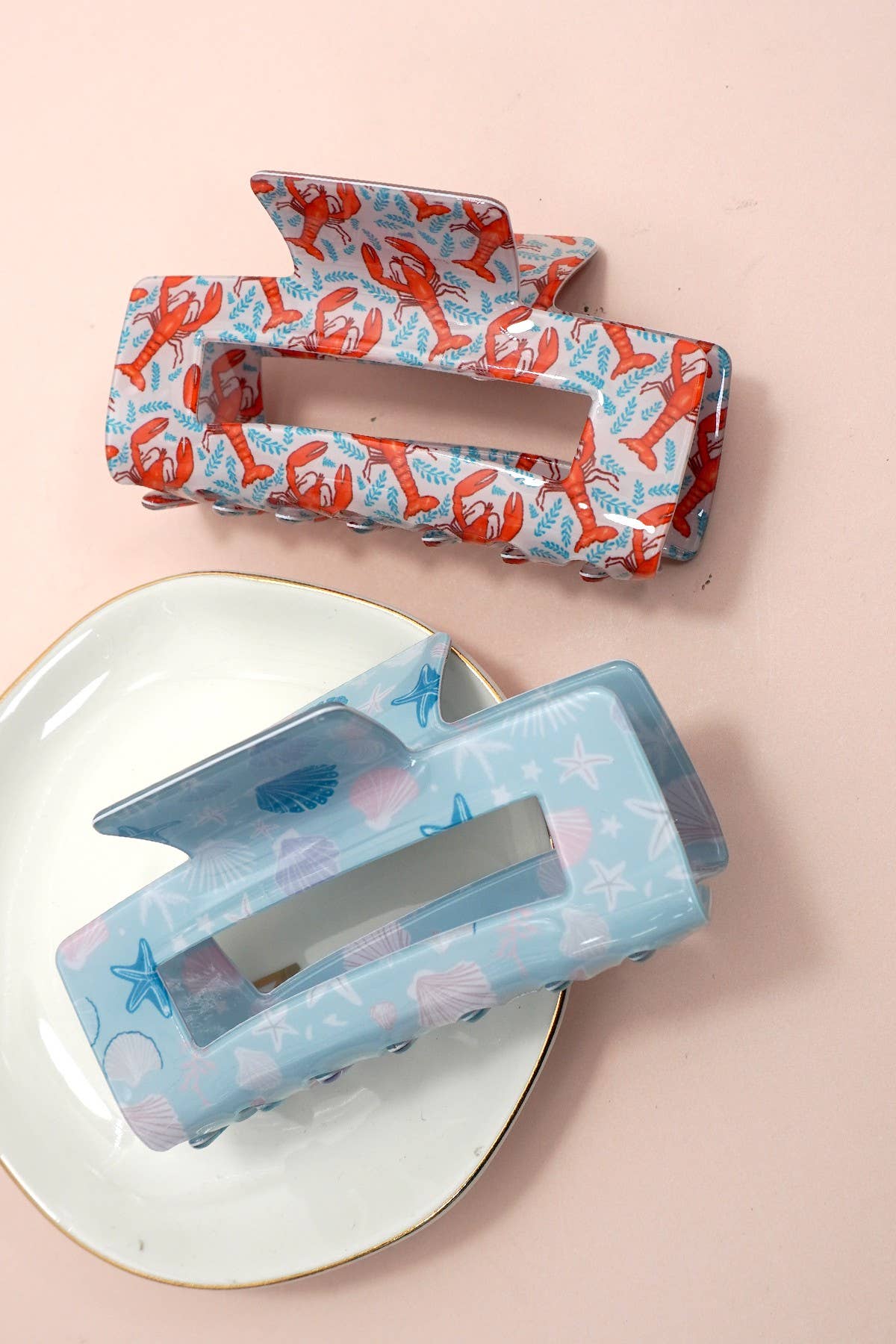 Under-the-Sea Themed Hair Claw Clip | 40H1056: Lobster