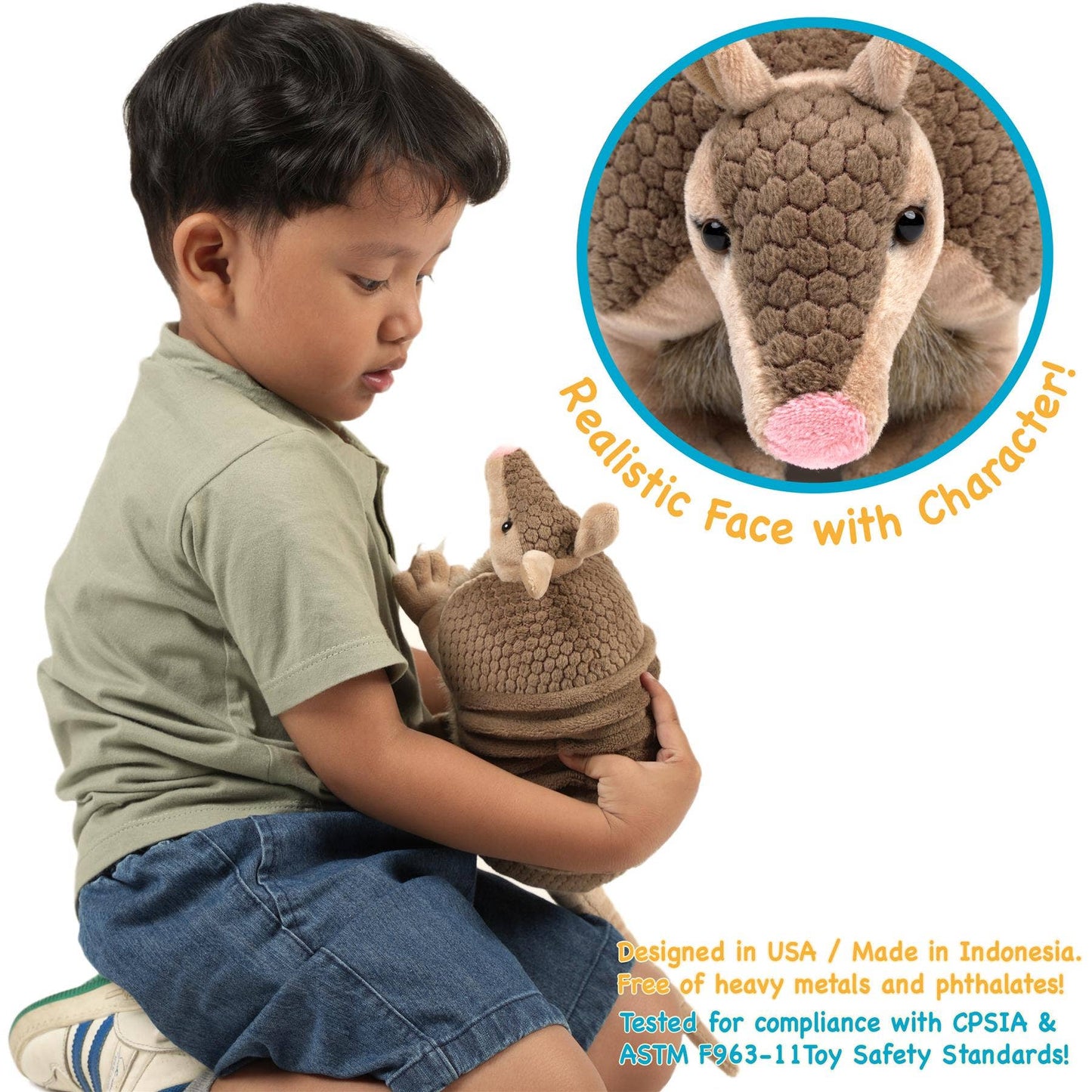 Mike The Armadillo - 10 Inch Stuffed Animal Plush Viahart