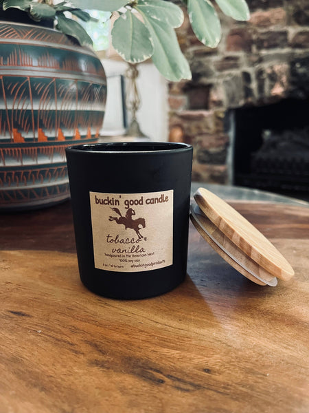 Candle Tobacco + Vanilla Ceramic (western decor) Buckin Good