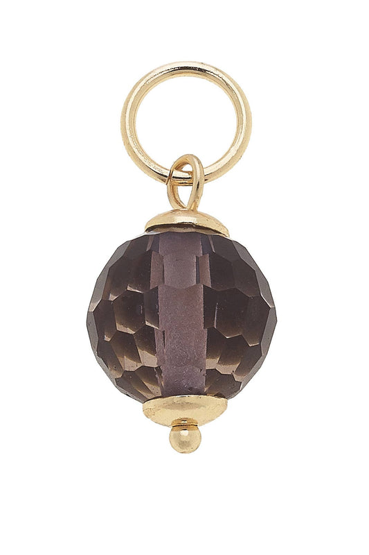 Resin Bead Charm: Black Diamond