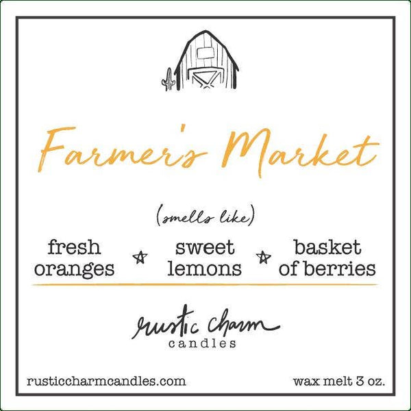 Farmer's Market Candle- rustic charm