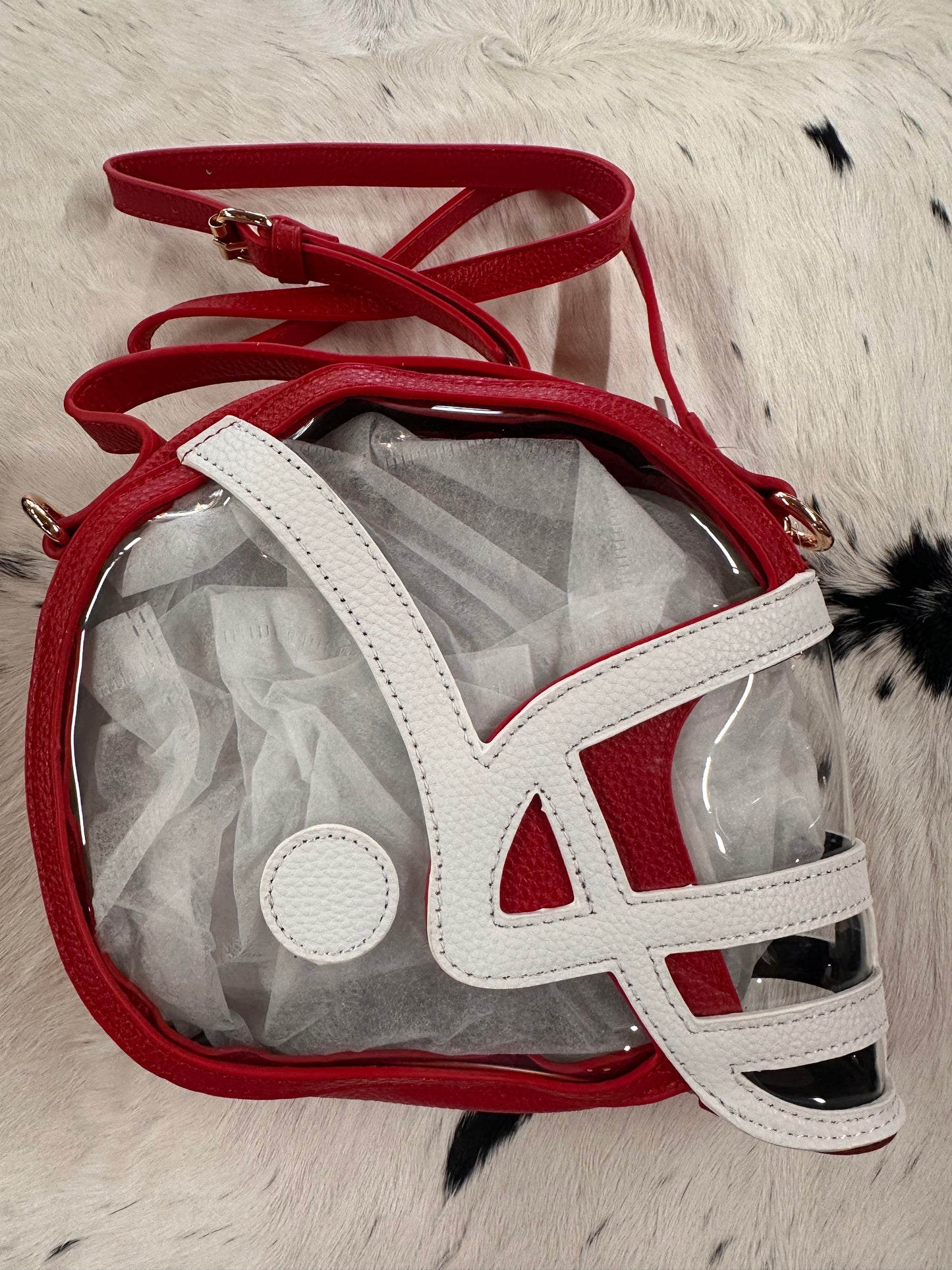 CC - Clear Football Helmet Purse