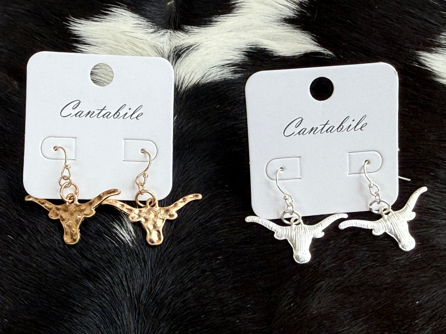 Longhorn earrings