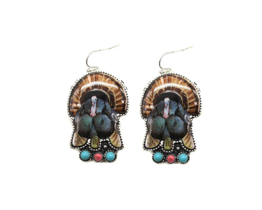 Western Turkey Dangle Earring (Snowing)