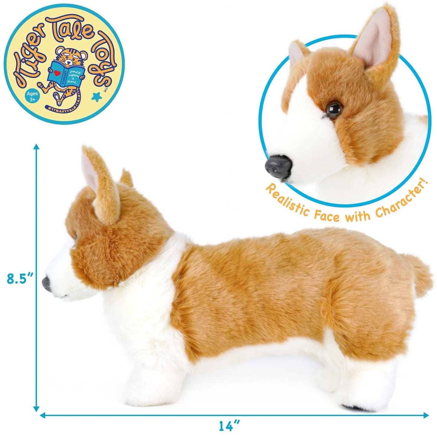 Carlotta The Corgi | 14 Inch Stuffed Animal Plush | Viahart