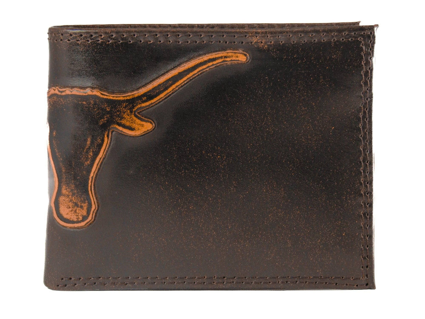 Texas Longhorns Zep Burnished Leather Bifold Wallet