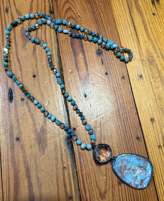 Boho Stone Pendant