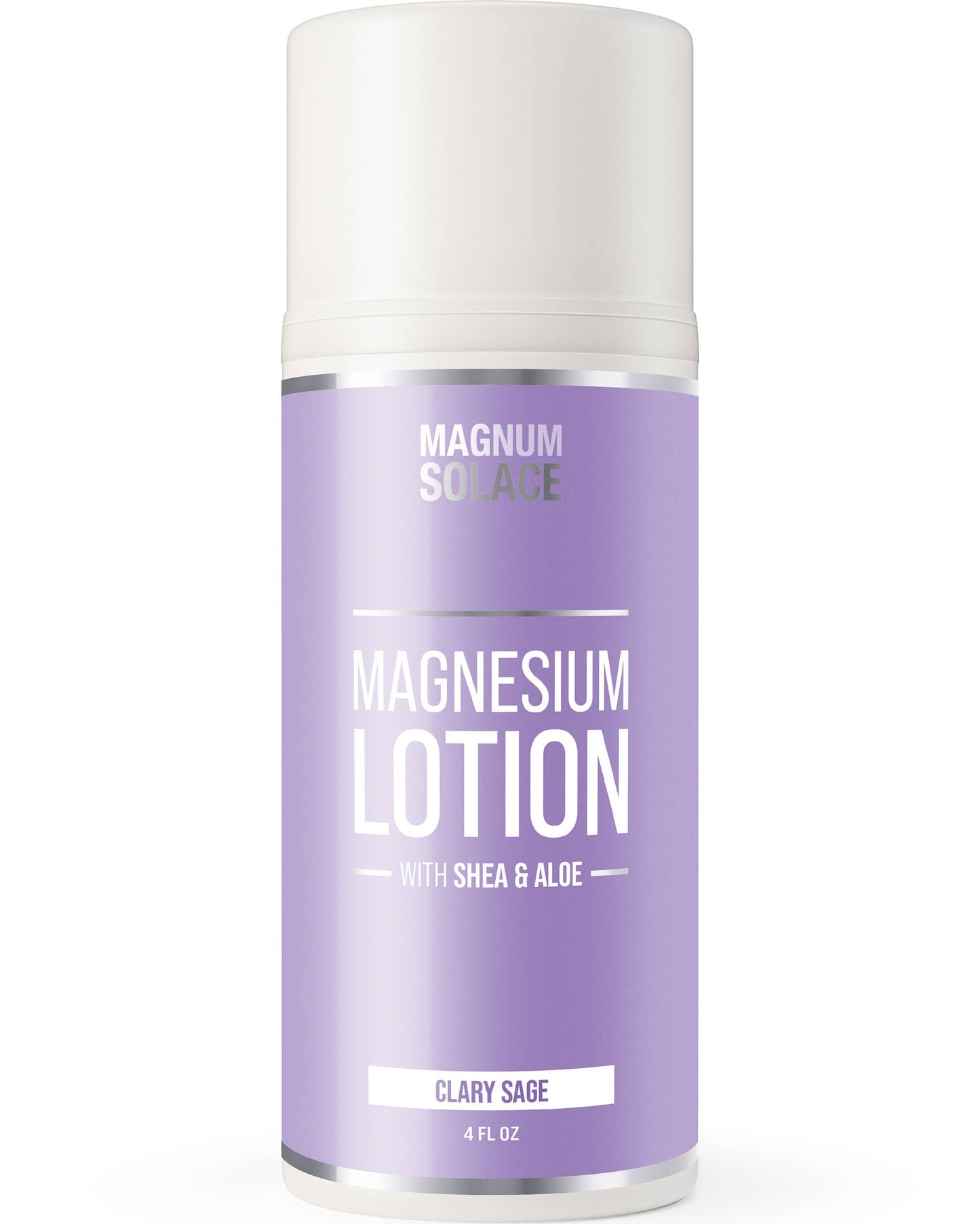 Magnesium Lotion - Restless Legs & Muscle Pain Relief: Clary Sage 4 oz Magnum