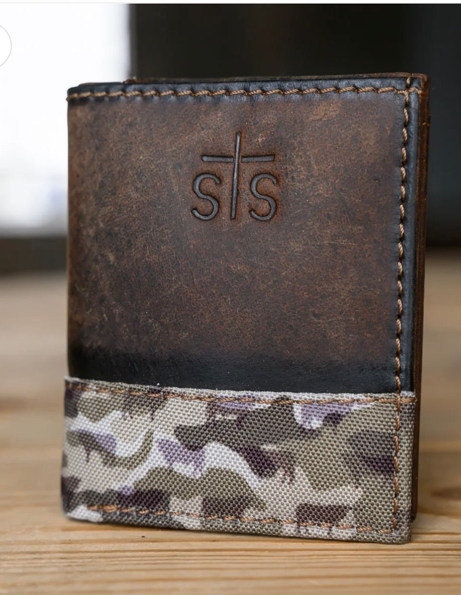 Bull Camo Trifold Mens Wallet STS60001