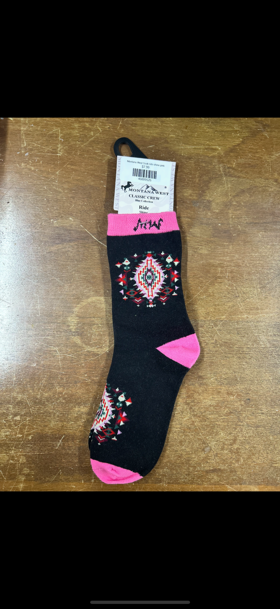 Montana West Sock ride shine pink