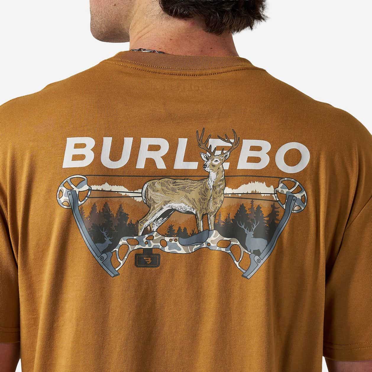 Bow Hunter Light Brown Burlebo Short Sleeve T Shirt SST-BOWH-LB Tx
