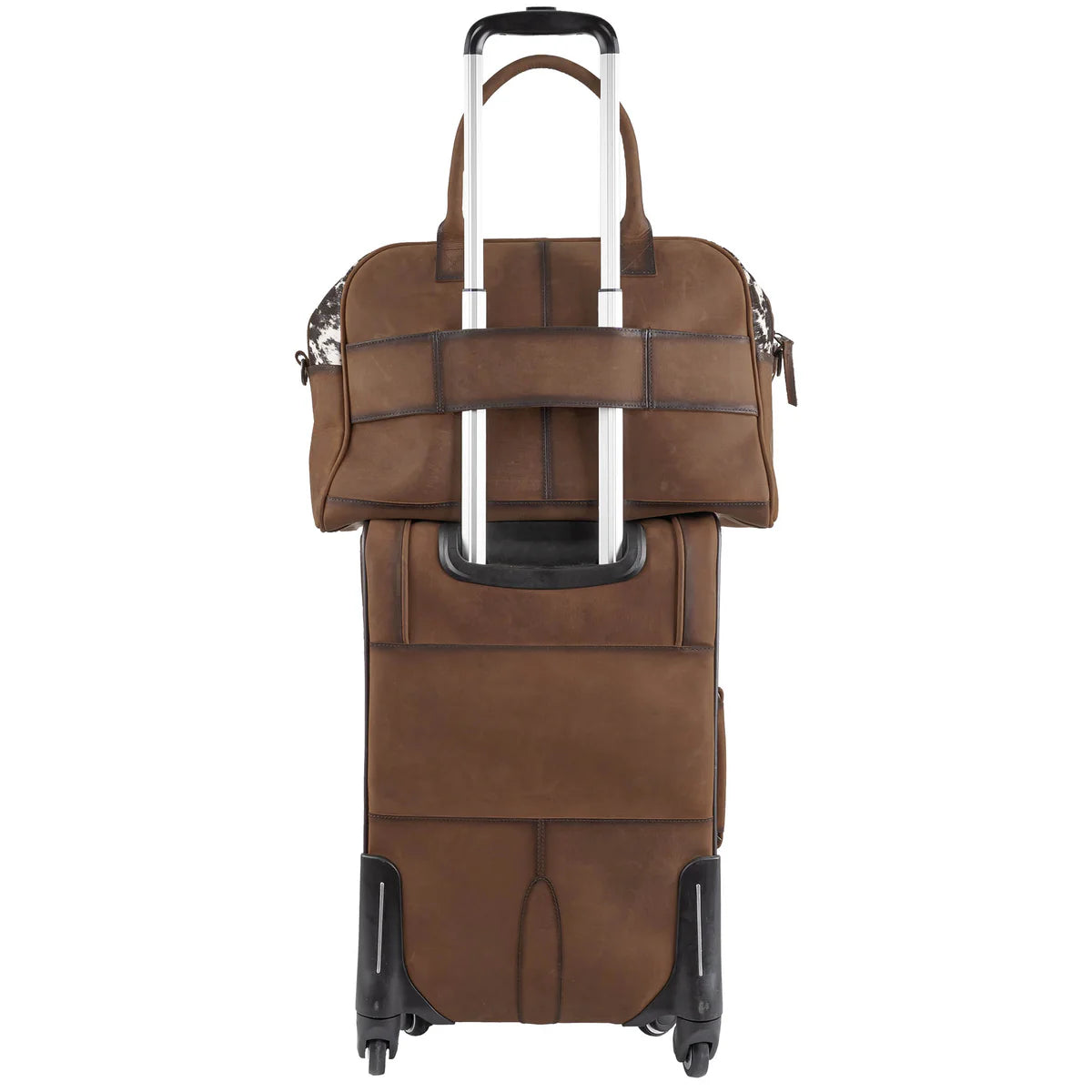 Cowhide Rolling Suitcase STS Ranchwear 30092