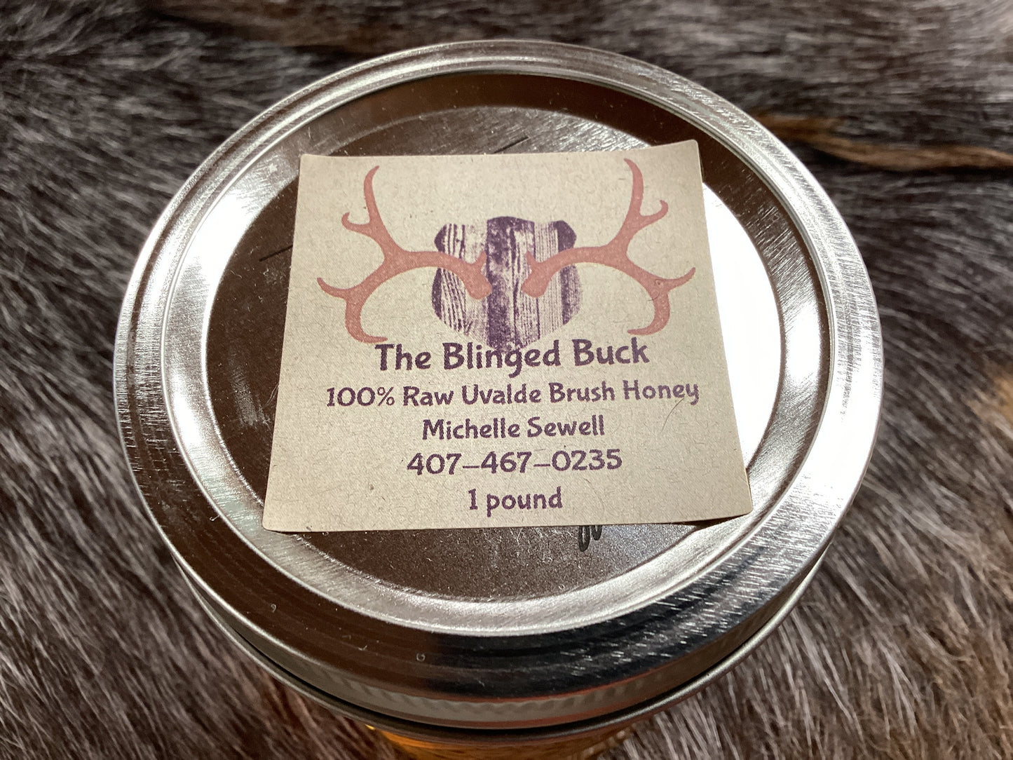 Honey 1lb Glass Jar