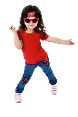 Officially Licensed Lil' Characters Red Minnie Glasses H2W Fl/Tx