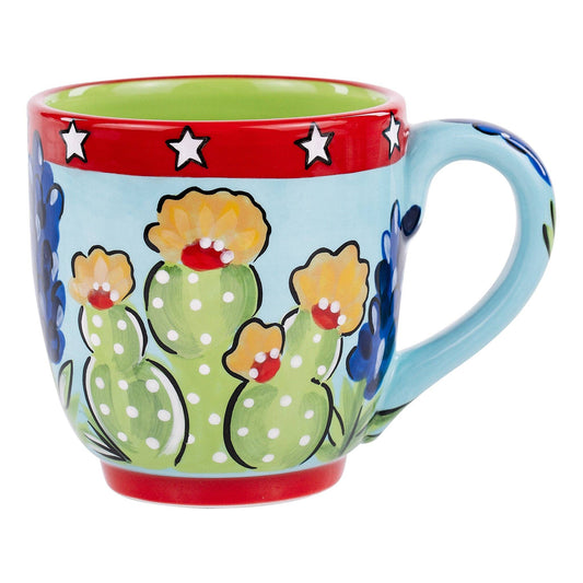 Texas Wildflower Cactus Mug GHaus