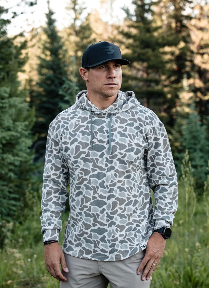 Classic Deer Camo Thermal Hoodie Burlebo