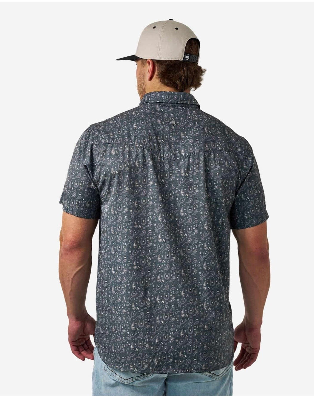 Paisley Spurs Burlebo Performance Western Shirt with Pearl Snaps Tx/ Fl PWS-PASPR