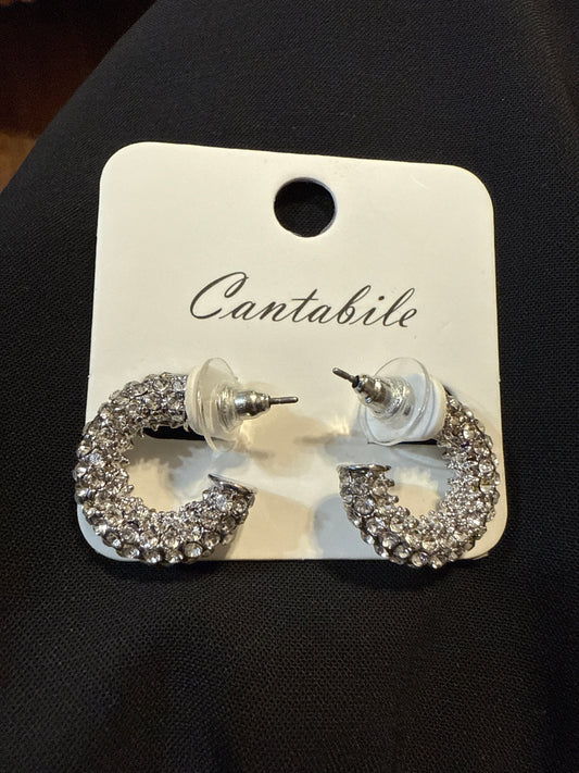 Cantabile Crystaled hoops