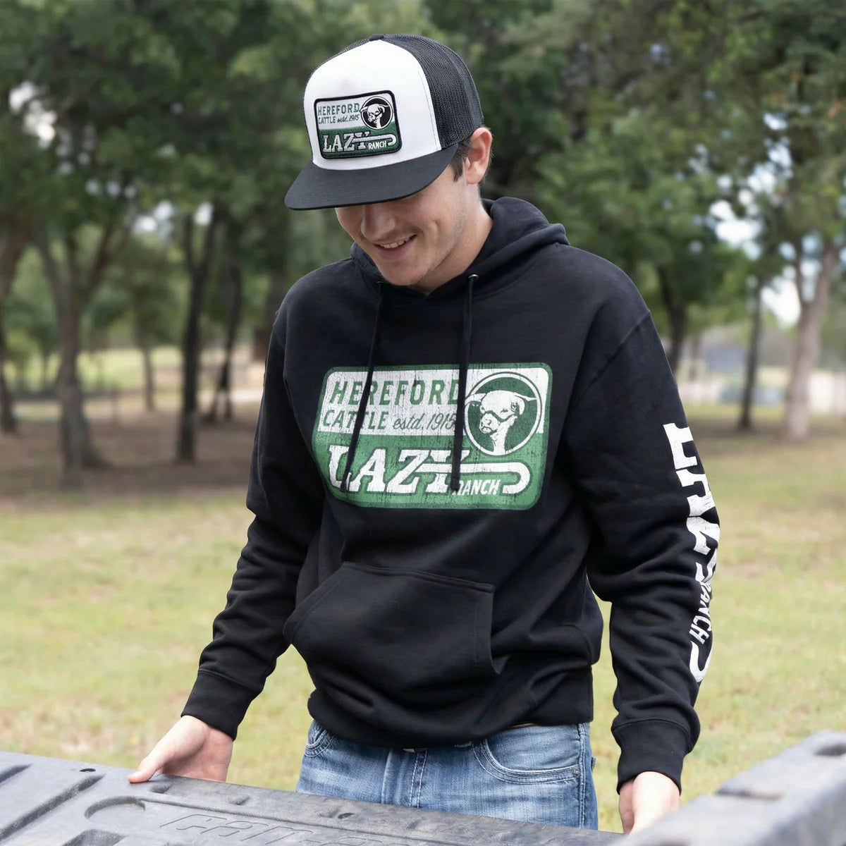 LAZY J RANCH SHAFTER CLASSIC FIVE PANEL TRUCKER