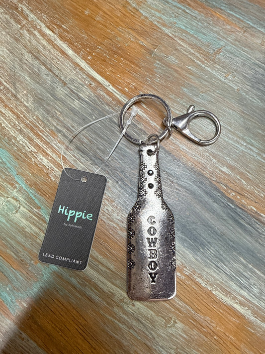 Cowboy Metal Keychain Hippie