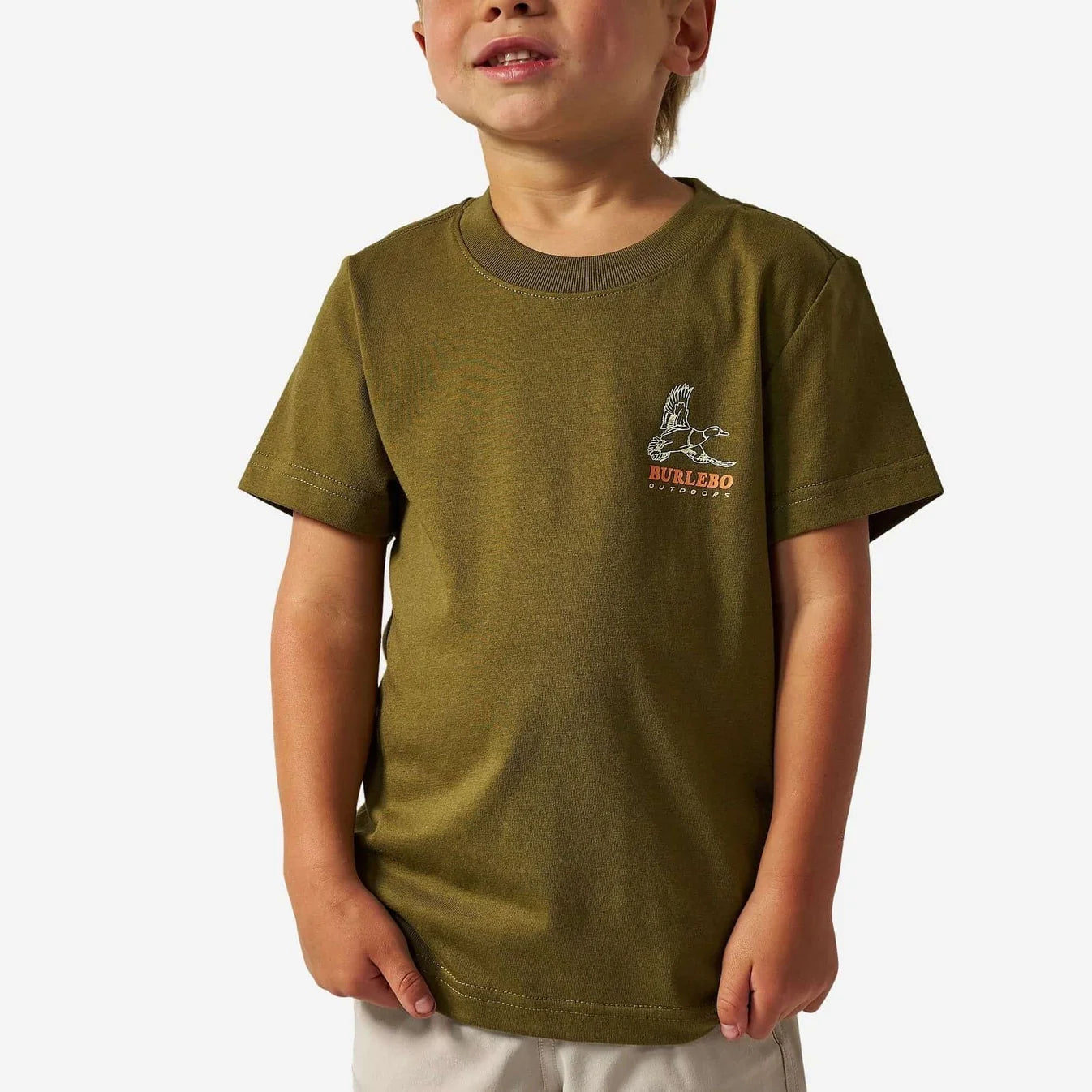 Duck Wild Hunter Green Youth T shirt