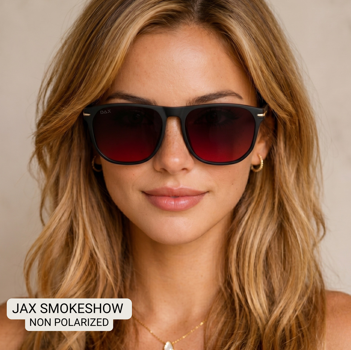Jax - Women's Small/ Medium Square Sunglasses: Smokeshow Fl Dax
