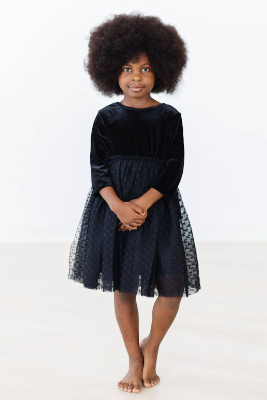 Black Velvet Tutu Dress:  Mila & Rose