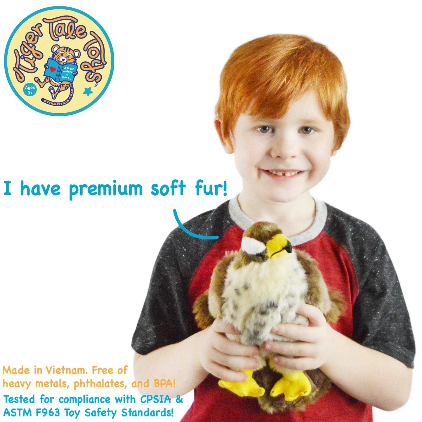 Percival The Peregrine Falcon | 9 Inch Stuffed Animal Plush Viahart