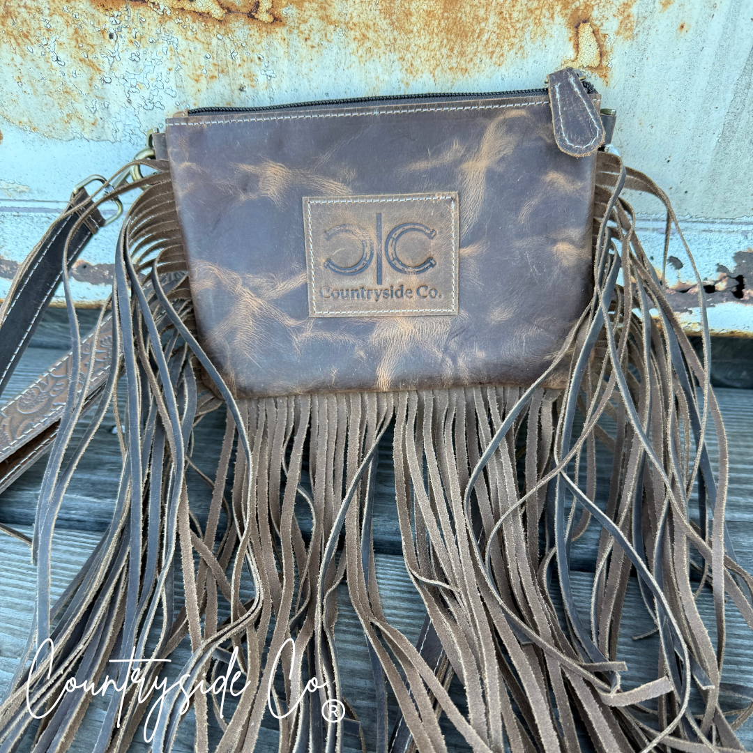 Rodeo Rider Cowhide Purse Crossbody with Wristlet Texas Western Cowhide