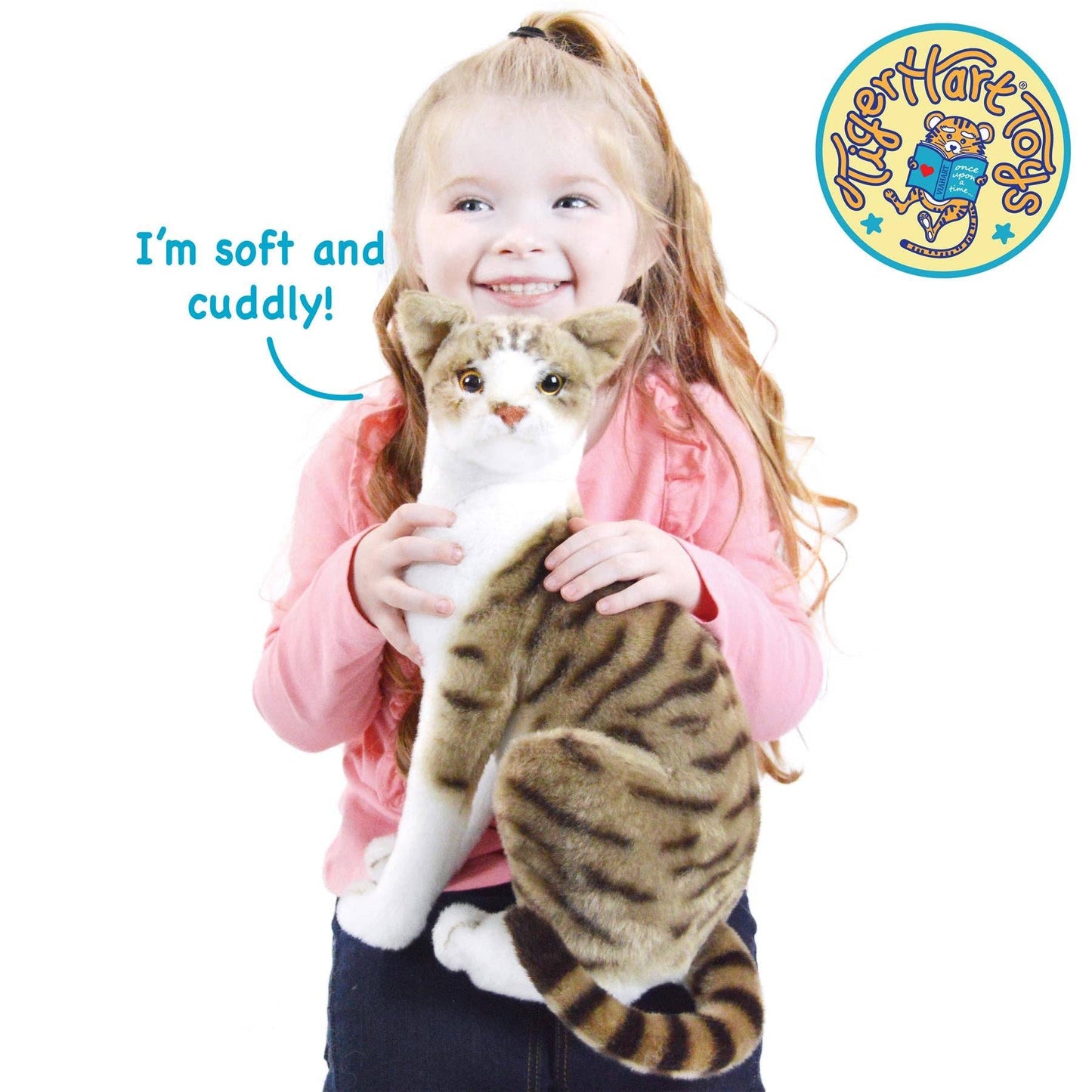 Amy The American Shorthair Cat | 14 Inch Stuffed Animal Plush | Viahart