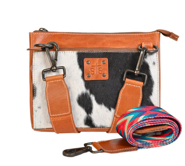 Basic Bliss Ladies Cowhide Lily Crossbody 39941 (Discontinued)