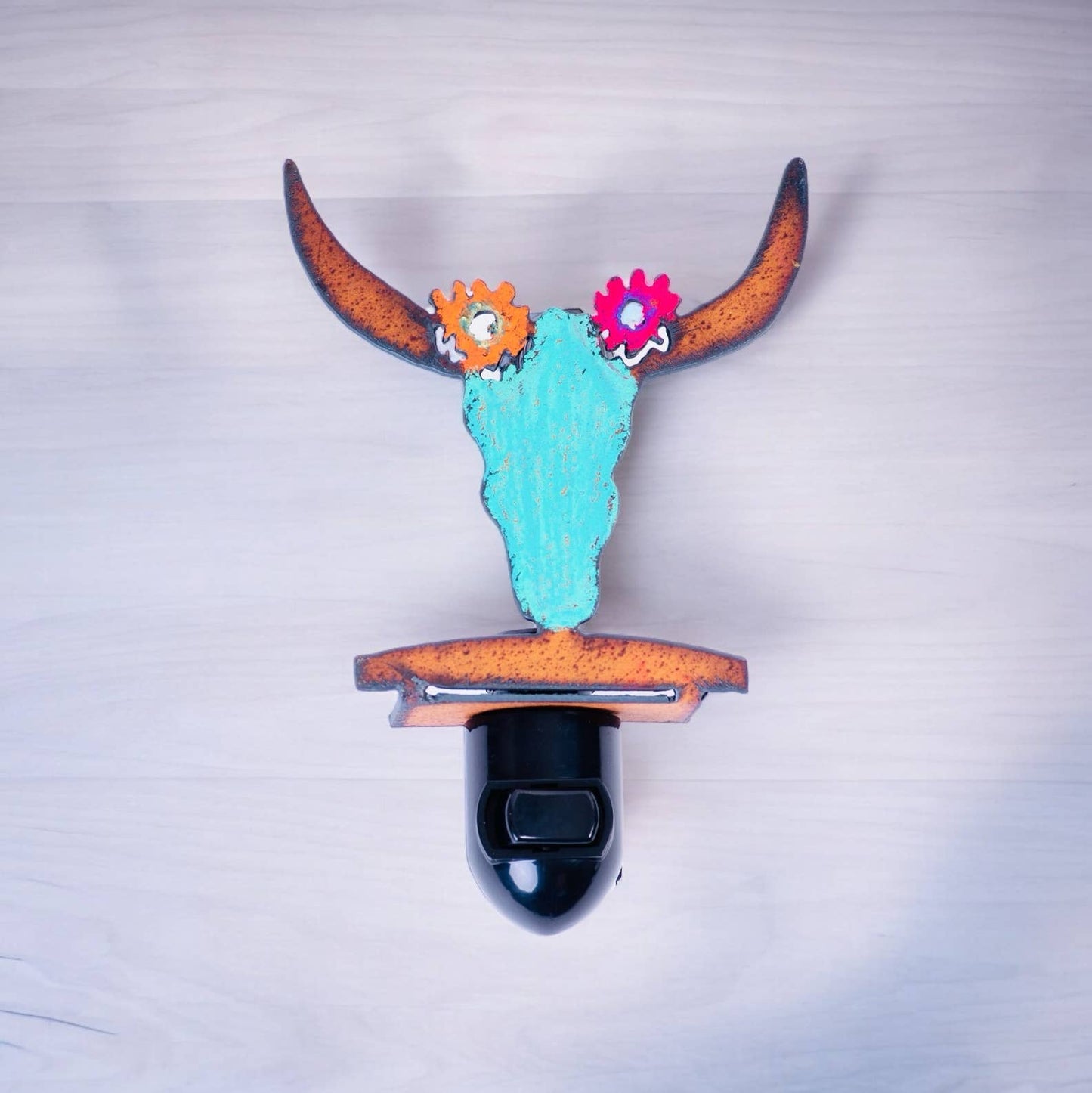 Buffalo Skull Night Light western Southwestern recycled eco