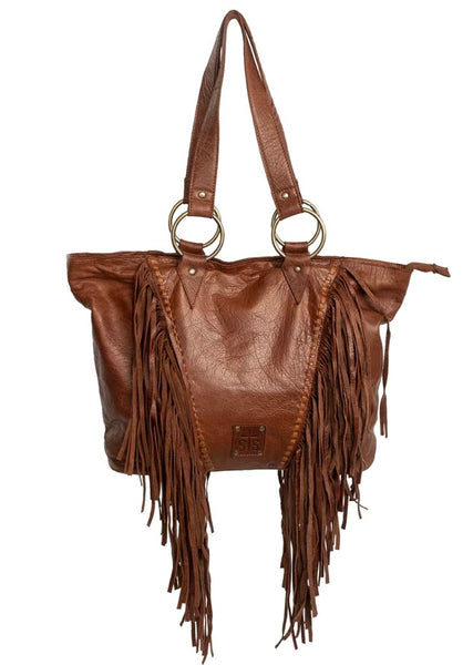 Indie Ladies Leather Fringe Concealed Carry Tote STS Ranchwear 34881