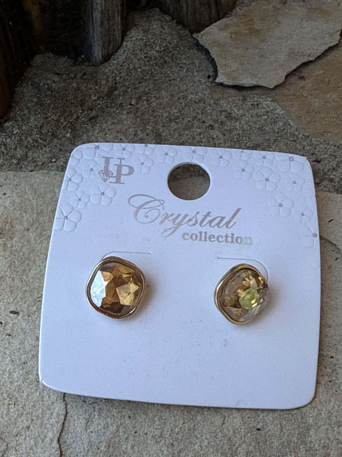 Medium Size Square Crystal Collection Earrings (4 Colors)