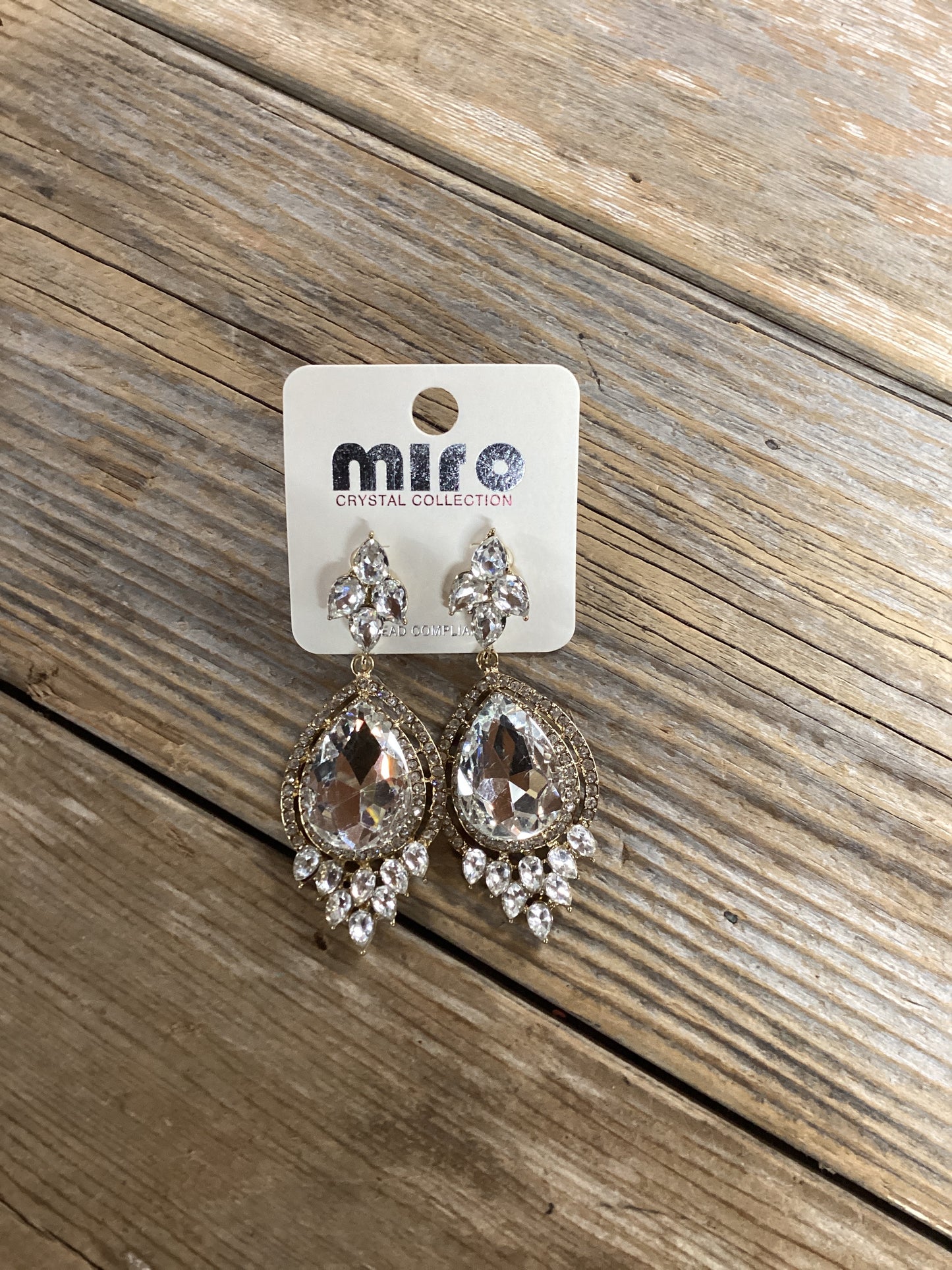 Miro crystal collection crystal earrings