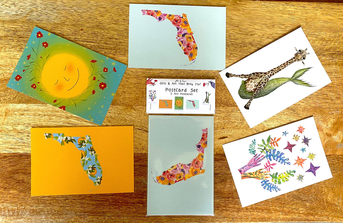 Florida Postcard Pack *  Whimsical FL Postcard * Mail Art