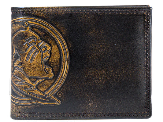 Florida State Seminoles Zep Burnished Leather Bifold Wallet