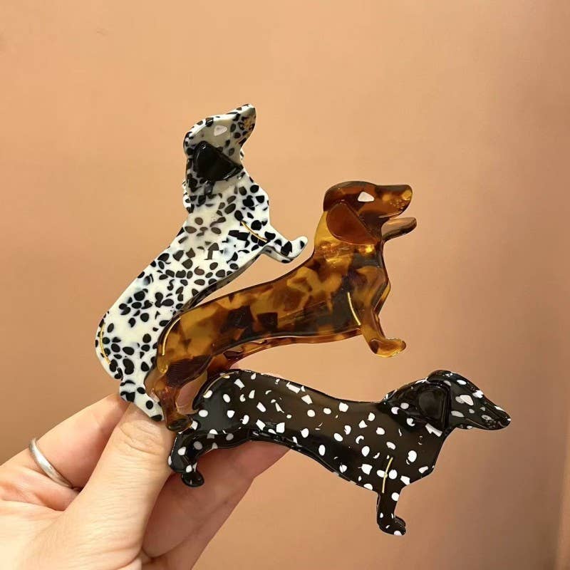 TRENDING DOG SERIES - DOG HAIR CLAW CLIPS | 40H1032: TORT