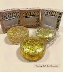 Golden Coin Squishy Toy With Dollar Sign