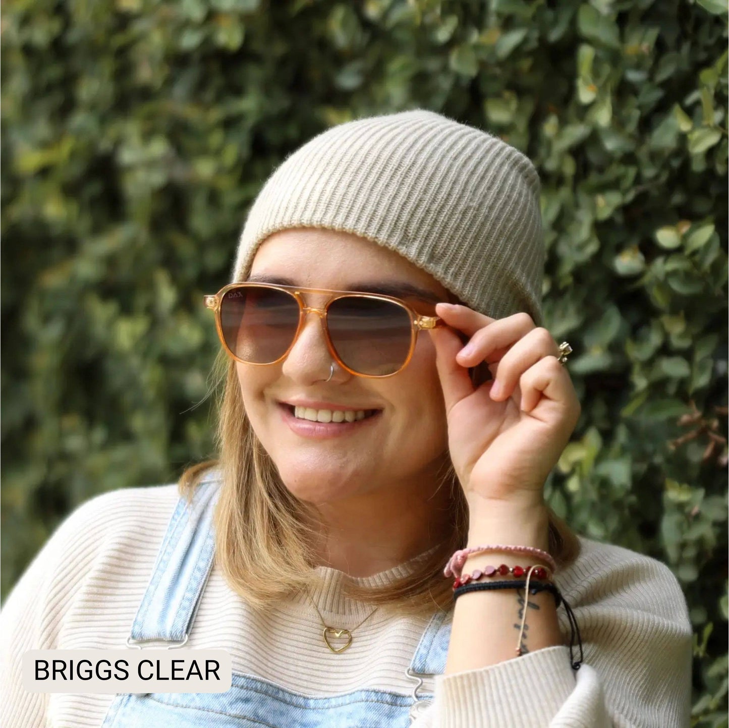Briggs - Women's Polarized Small/ Medium Aviator: Black Gradient Fl/Tx