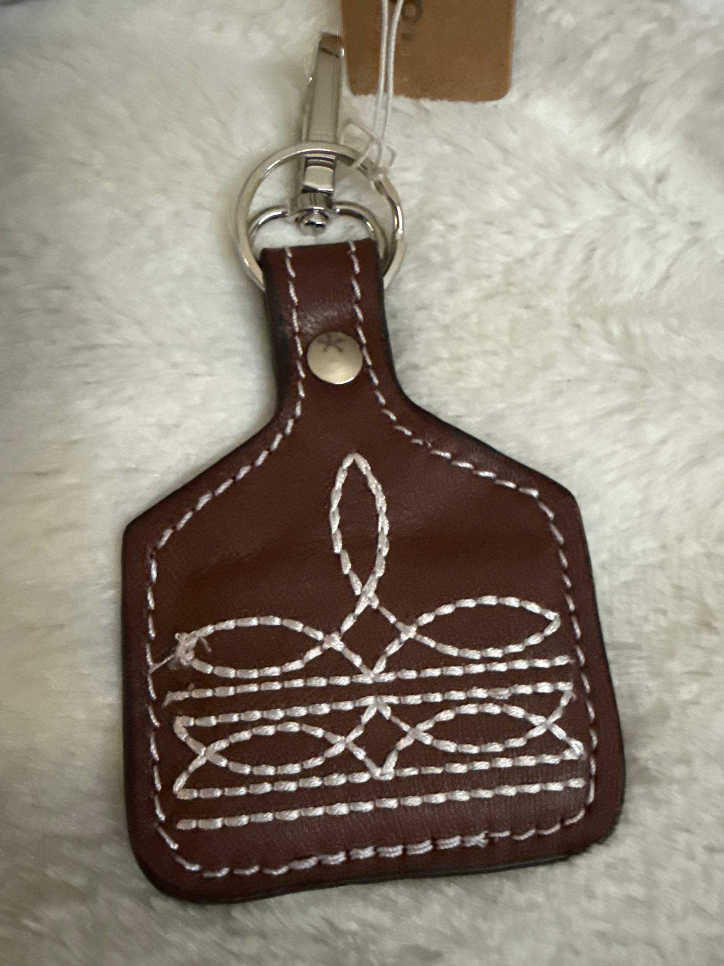 Boot stitch Keychain/ Bag clip
