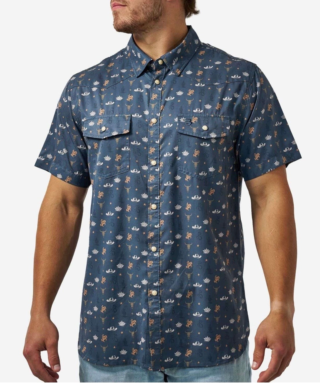 Desert Night Burlebo Western Performance Shirt Tx/ Fl PWS-DESN