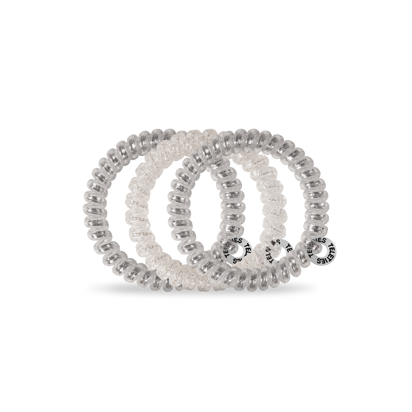 Spiral Hair Coils | Small | Silver Slay Hair Ties Teleties