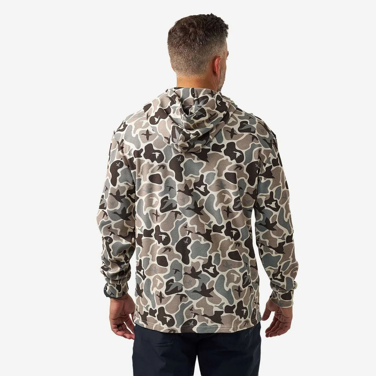 Mallard Mayhem Burlebo Thermal Hoodie TX TH-MMAYC