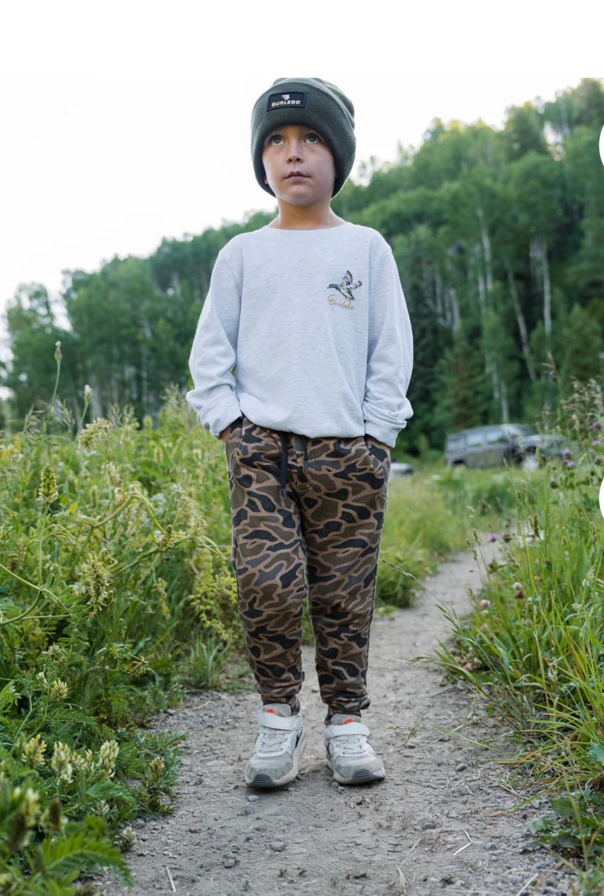 Youth Gauge Camo Fleece Jogger Burlebo